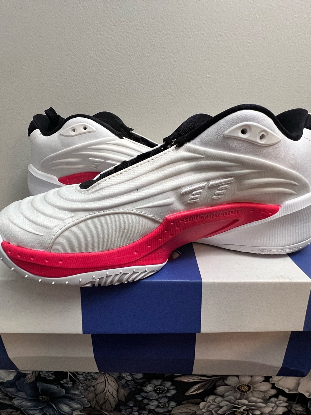 Nike Kids Jordan Luka 3 White/metallic gold/black/red Sneakers